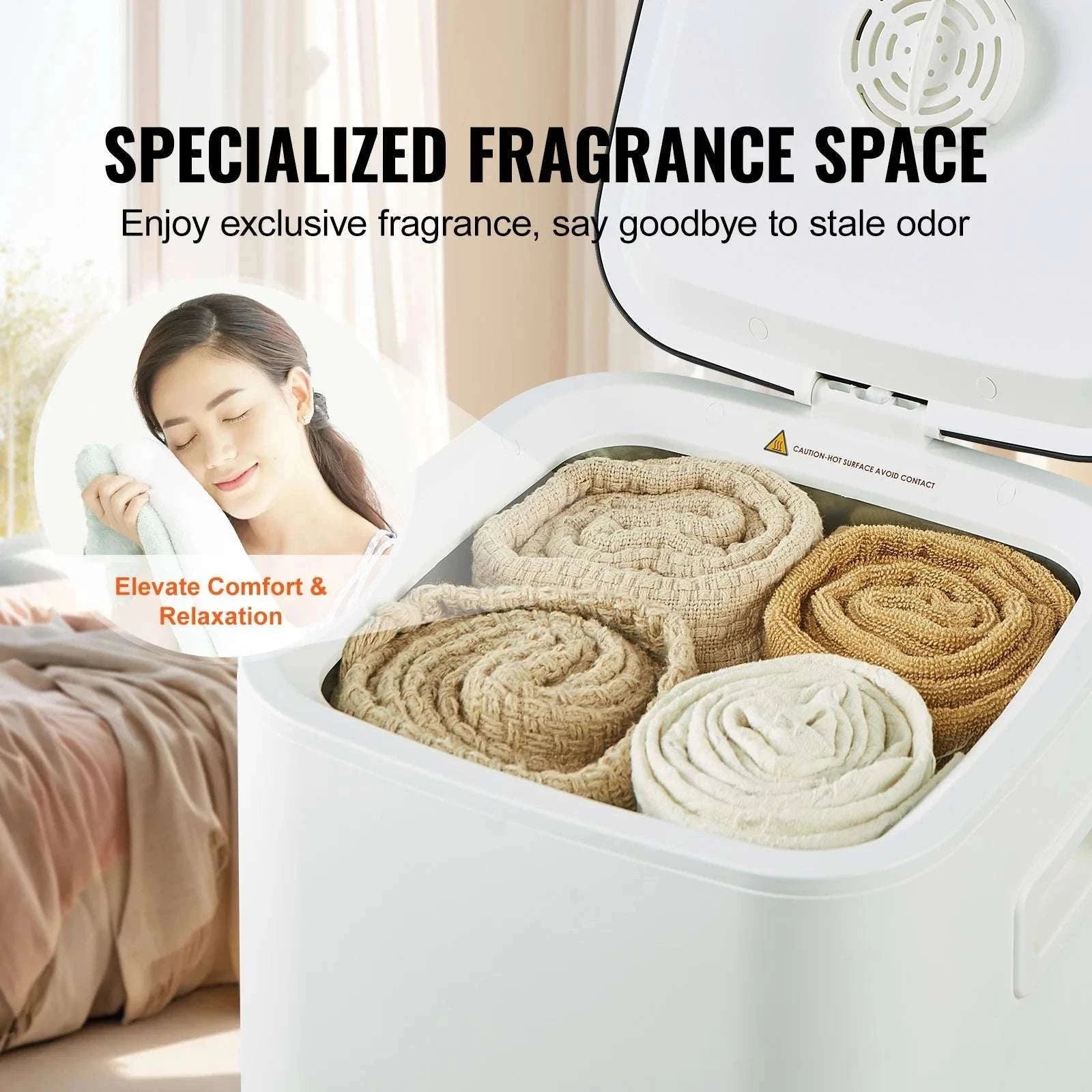 Towel Warmer Bucket with Timer, LED & Large Capacity (20L–35L)-35L / Poland