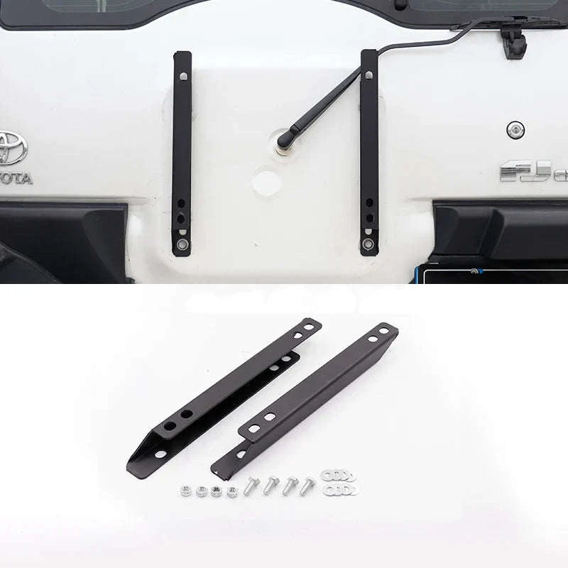 Toyota FJ Cruiser Spare Tire Move Up Bracket Off-Road Accessory-Black 2pc