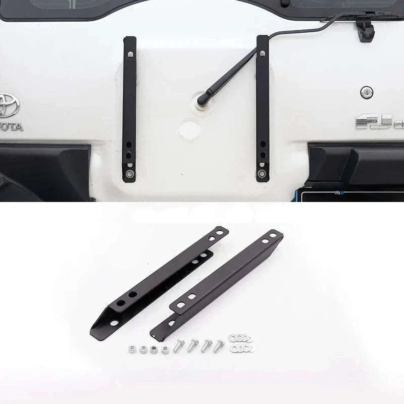 Toyota FJ Cruiser Spare Tire Move Up Bracket Off-Road Accessory-Black 2pc