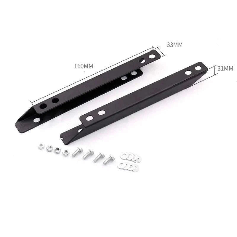 Toyota FJ Cruiser Spare Tire Move Up Bracket Off-Road Accessory-Black 2pc