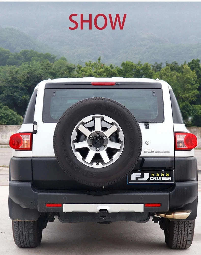 Toyota FJ Cruiser Spare Tire Move Up Bracket Off-Road Accessory-Black 2pc