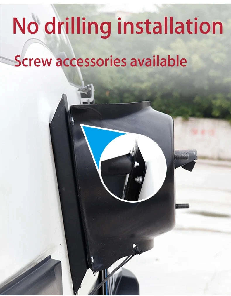 Toyota FJ Cruiser Spare Tire Move Up Bracket Off-Road Accessory-Black 2pc