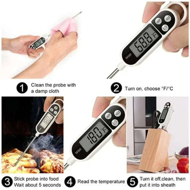 TP300 Digital Food Thermometer for Fast, Accurate Cooking-TP300