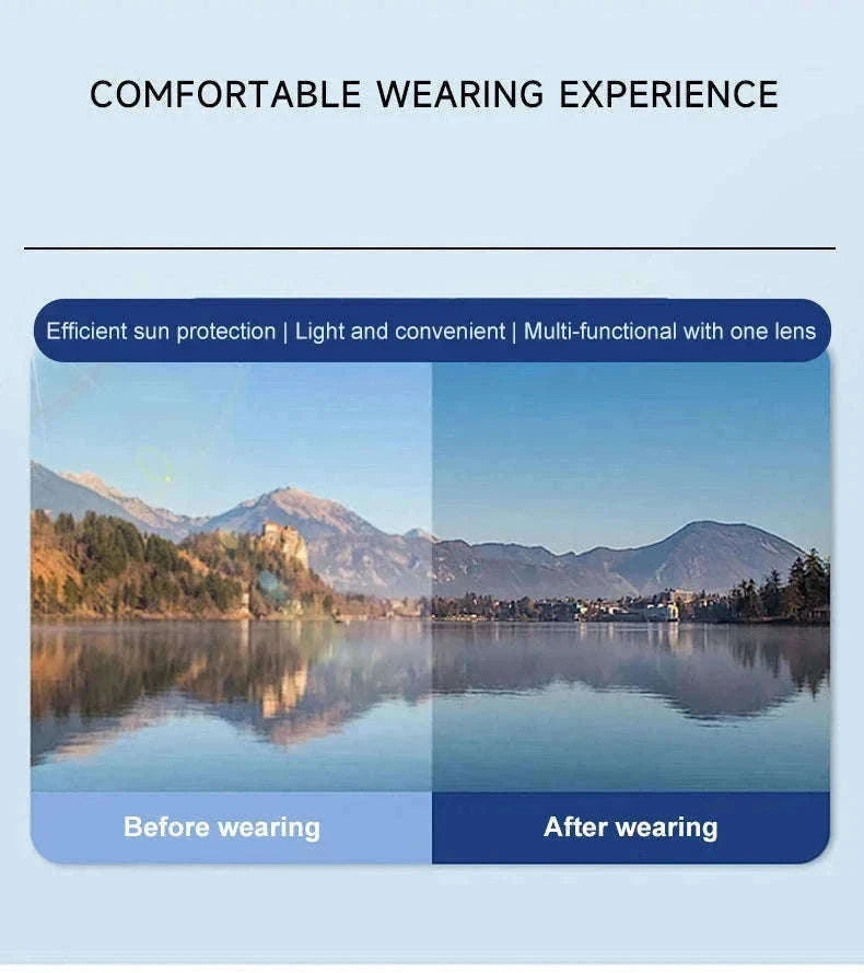 TR90 Magnetic Clip-On Sunglasses with Polarized Lenses-86003-C3 / +50