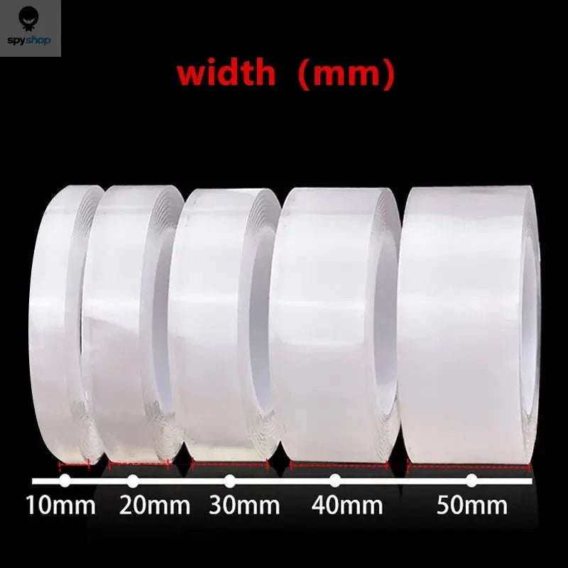 Traceless Nano Tape – Double-Sided Transparent Mounting Gel for Home & Office-1m / 1mm / 20mm