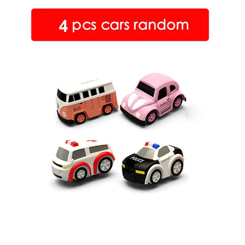 Track Car Adventure Game Educational Rail Toy Set-yellow-2-car