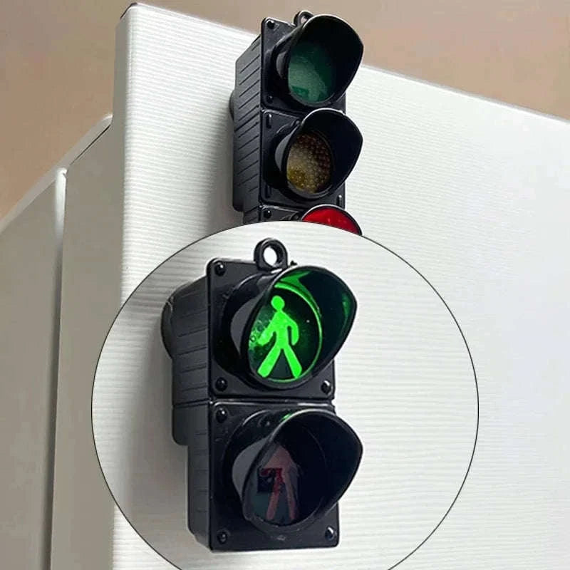 Traffic Light Magnetic Fridge Stickers – Fun Decorative Magnet Set-pedestrian light