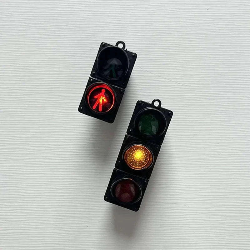 Traffic Light Magnetic Fridge Stickers – Fun Decorative Magnet Set-pedestrian light