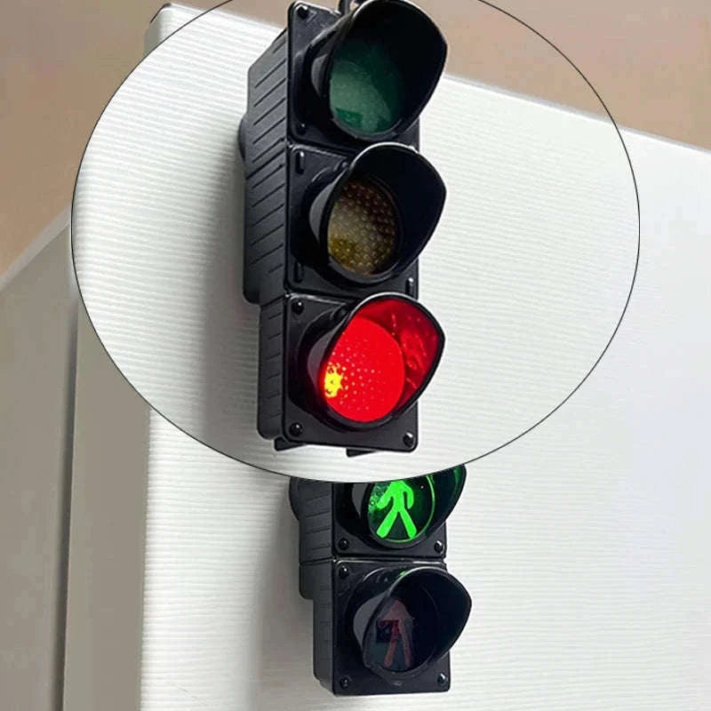 Traffic Light Magnetic Fridge Stickers – Fun Decorative Magnet Set-pedestrian light