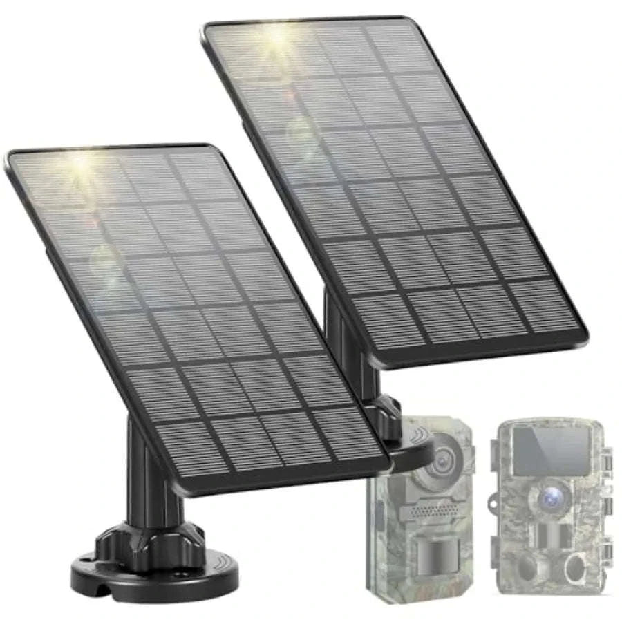 Trail Camera Solar Panel with 5000mAh Battery and IP66 Protection-United States / 5000mAh2packs