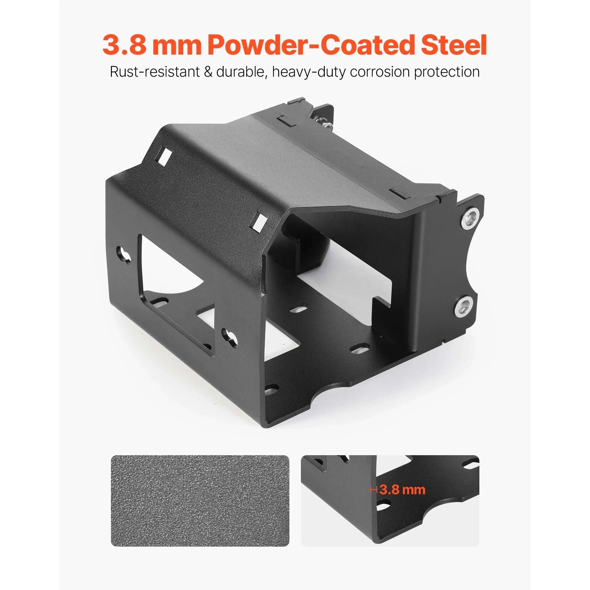 Trailer Hitch Winch Mount 2000–3600 lbs for Polaris Sportsman 2009+-Black / United States