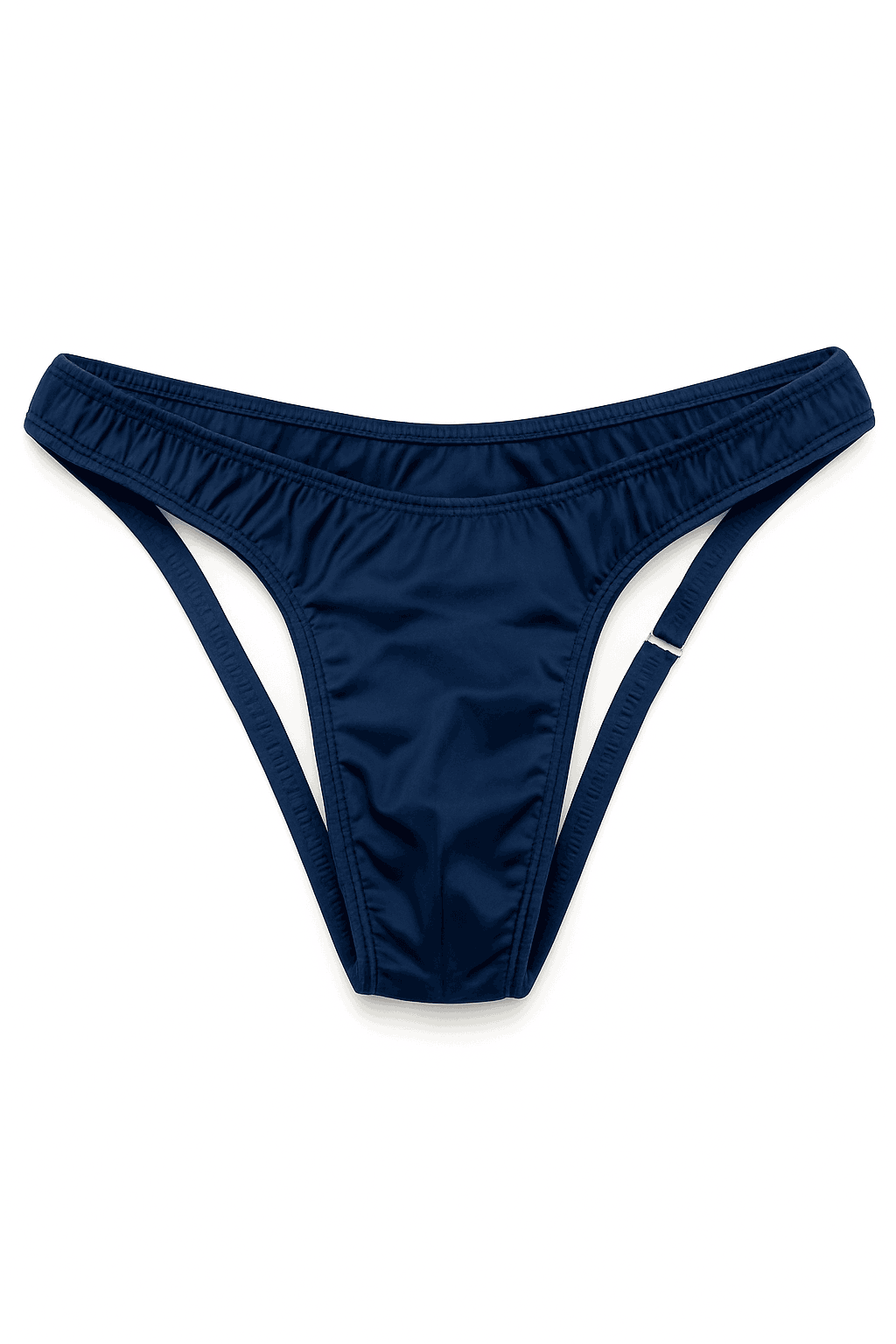 Translucent Nylon Men's Thong with Front Closure-green / XL