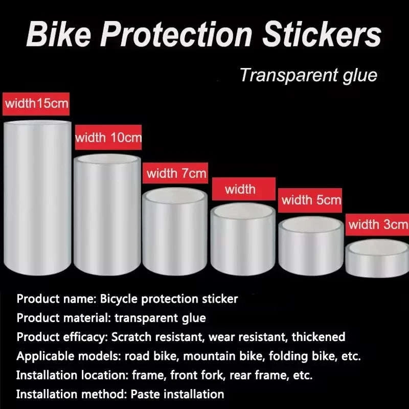 Transparent Bike Frame Protector Tape-5CMx5Meter