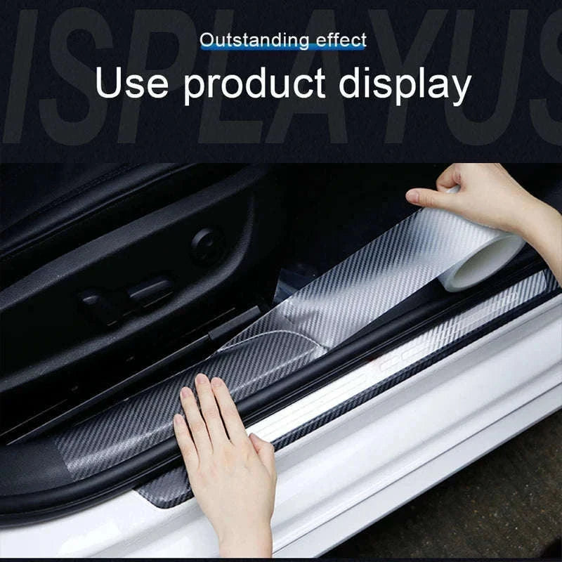 Transparent Carbon Fiber Car Sticker Protector-5cmX10m