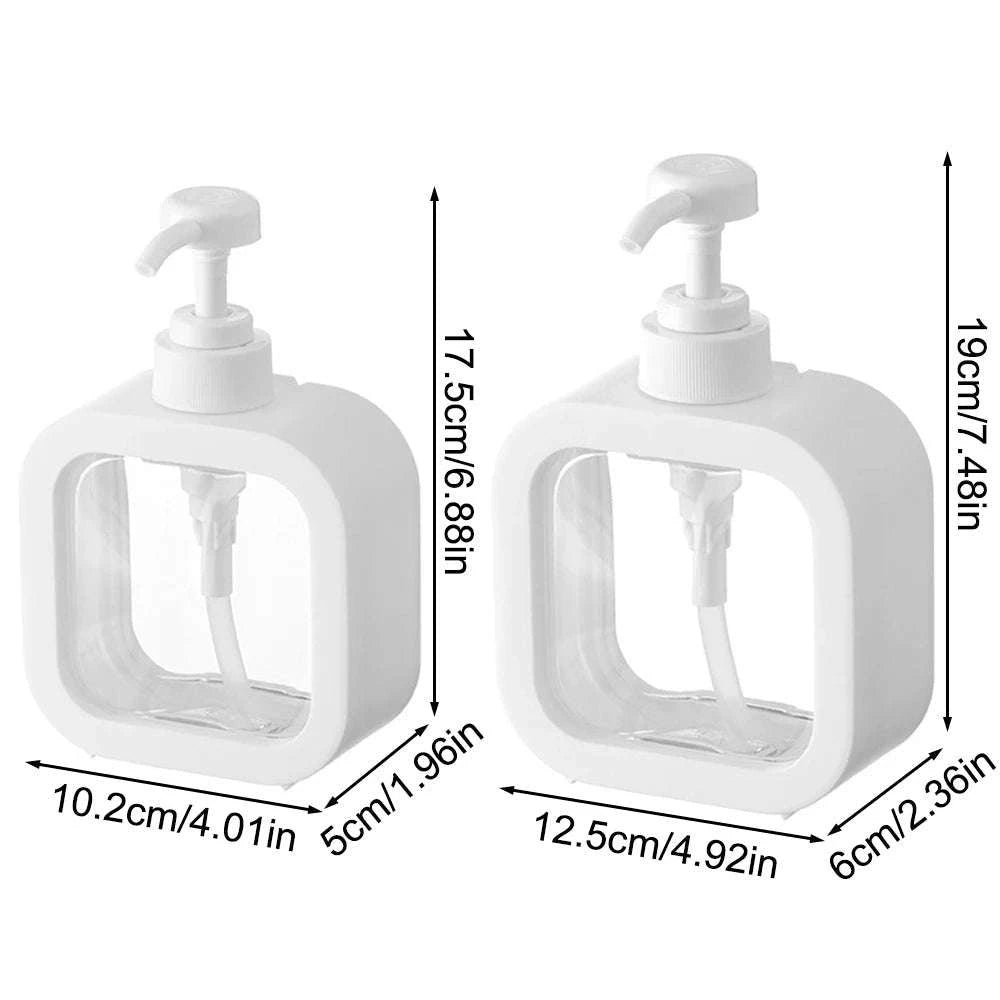 Transparent Large‑Capacity Soap Dispenser Bottle-300 ml