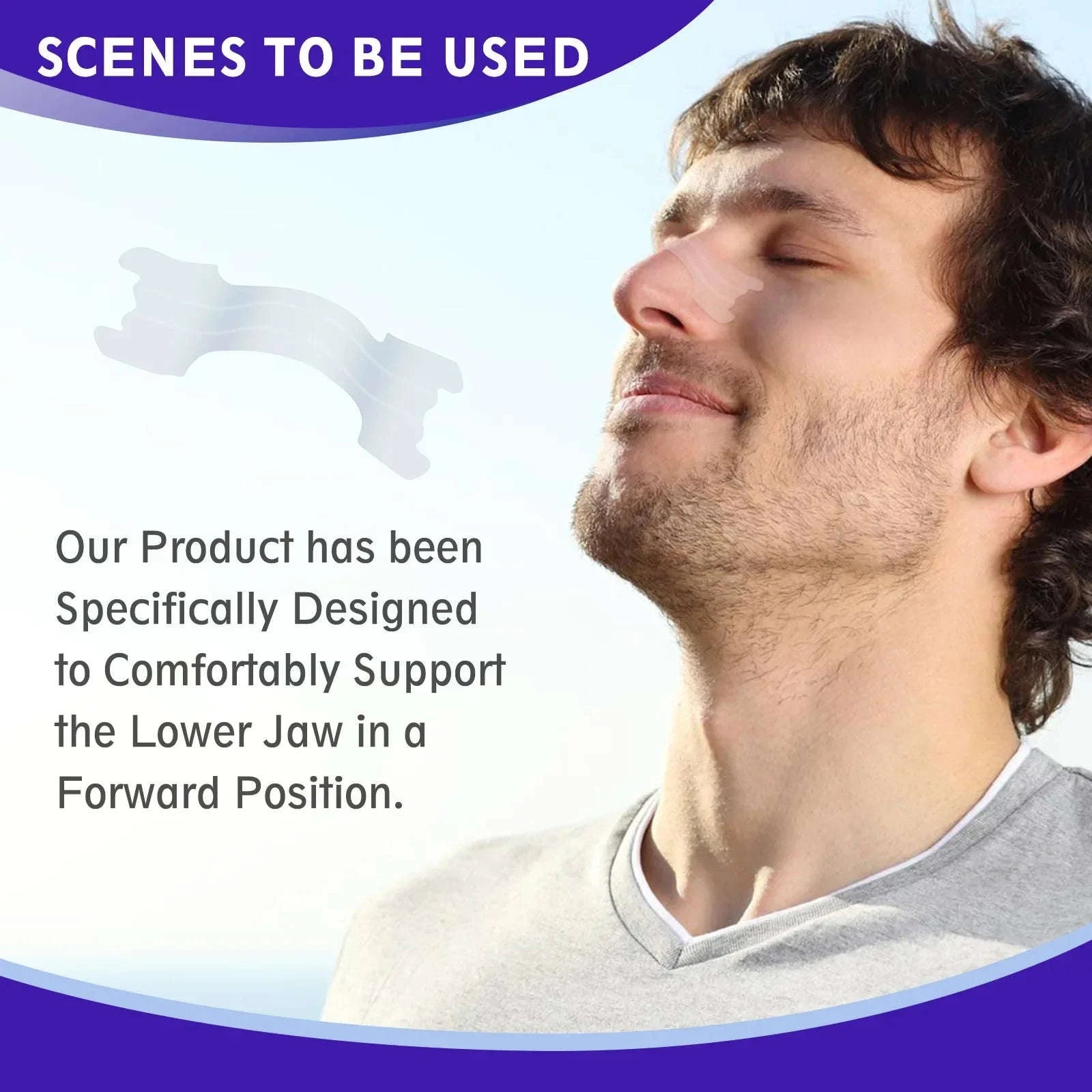 Transparent Nasal Strips for Better Breathing & Snoring Relief-United States / 50pcs / Size L