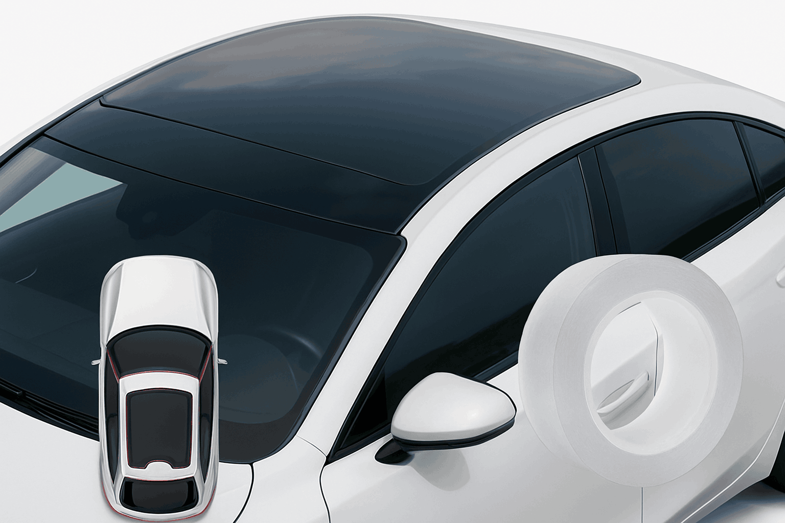 Transparent Panoramic Sunroof Seal Strip-3 meters