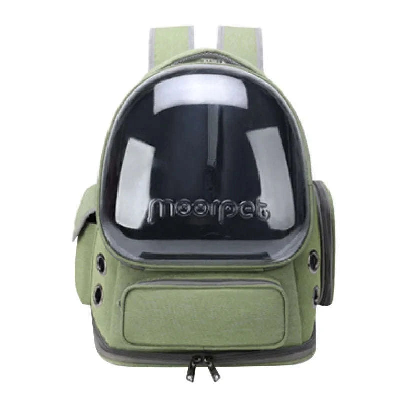 Transparent Pet Cat Carrier Backpack for Cats & Small Dogs-Grey