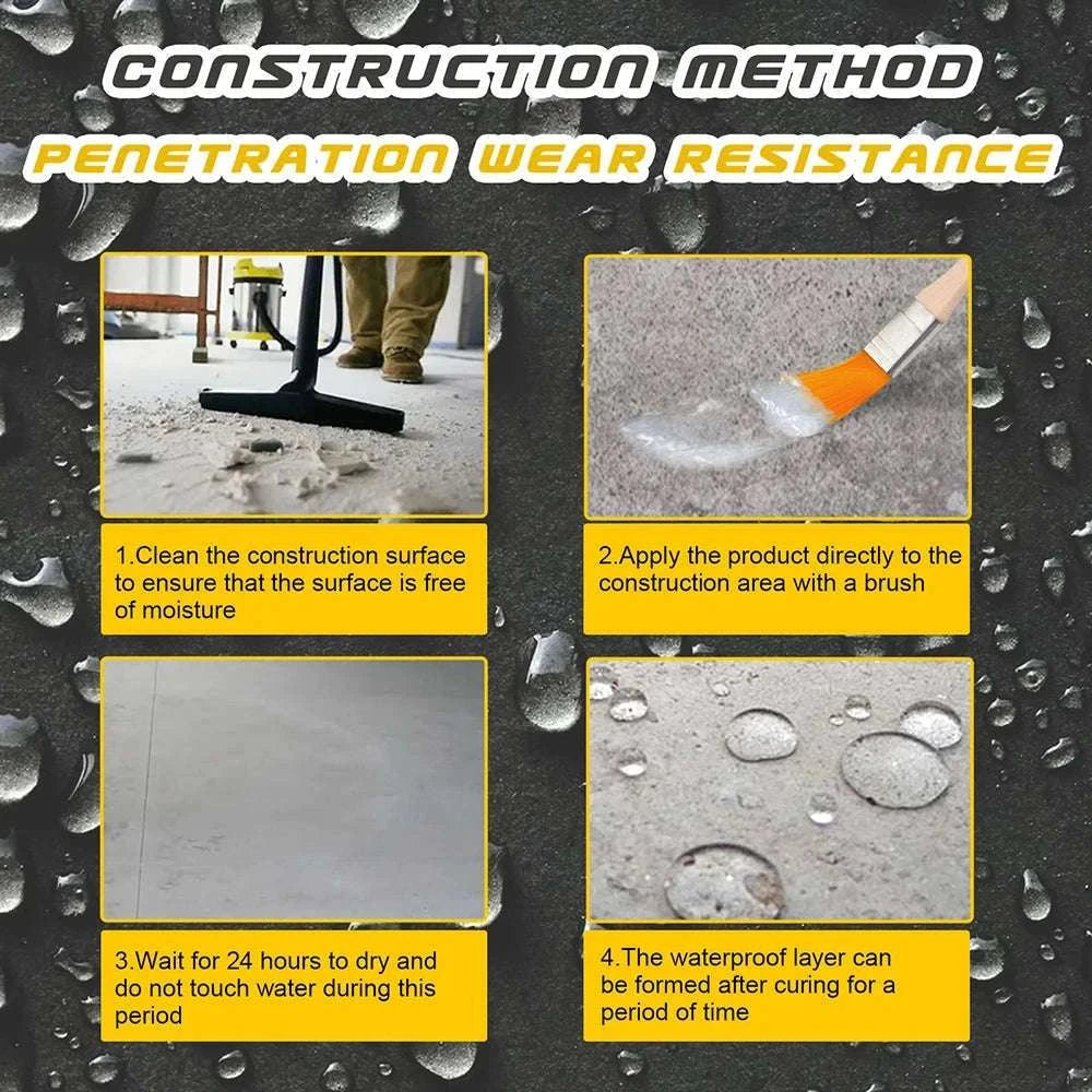 Transparent Waterproof Mastic Coating for Leak Repair-300G*2 / france