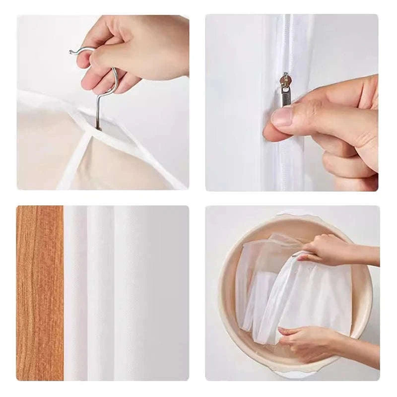 Transparent Wedding Dress Bag for Elegant Garment Protection-60x100CM / 6PCS
