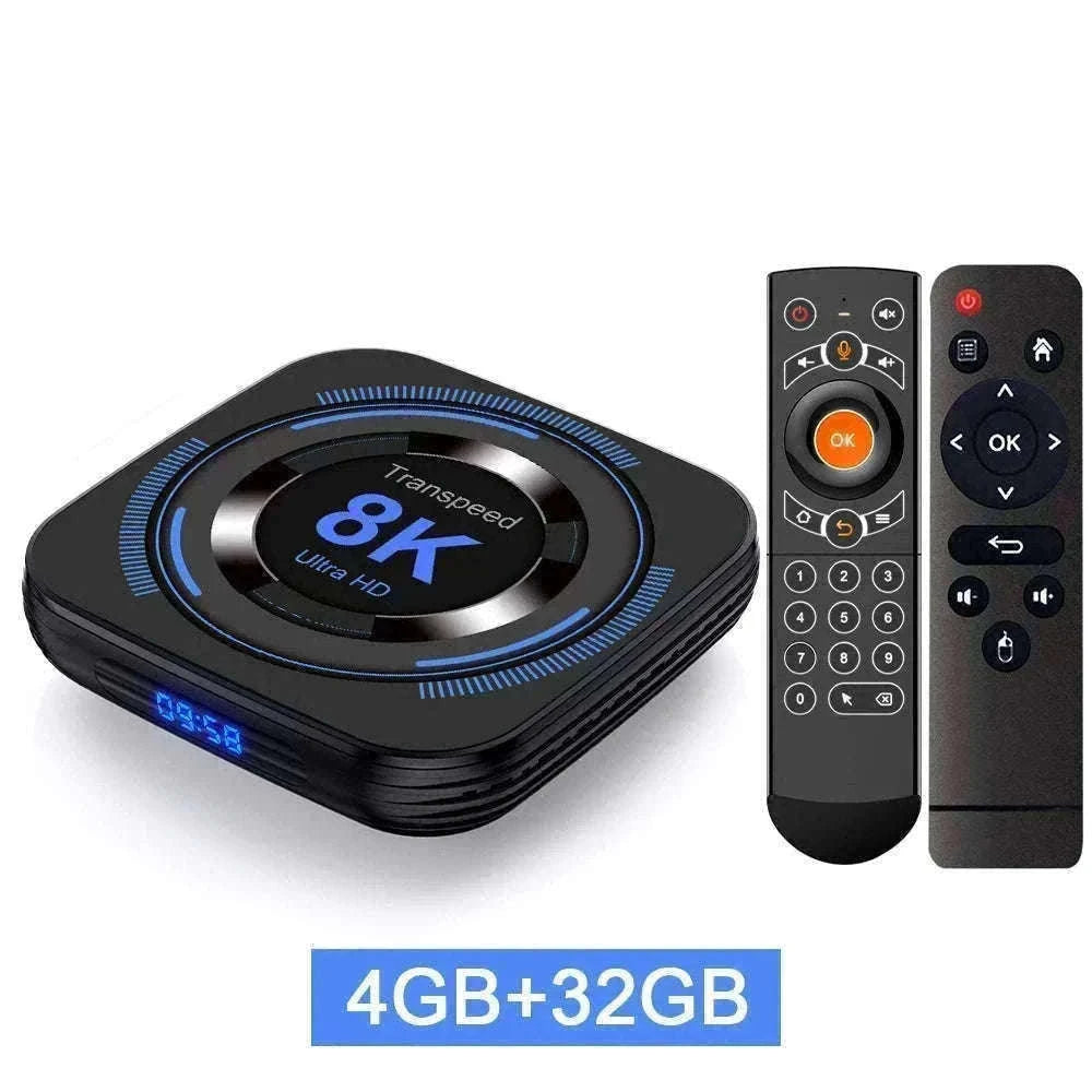 Transpeed Android 12 TV Box with 8K Playback-4G64G / EU Plug
