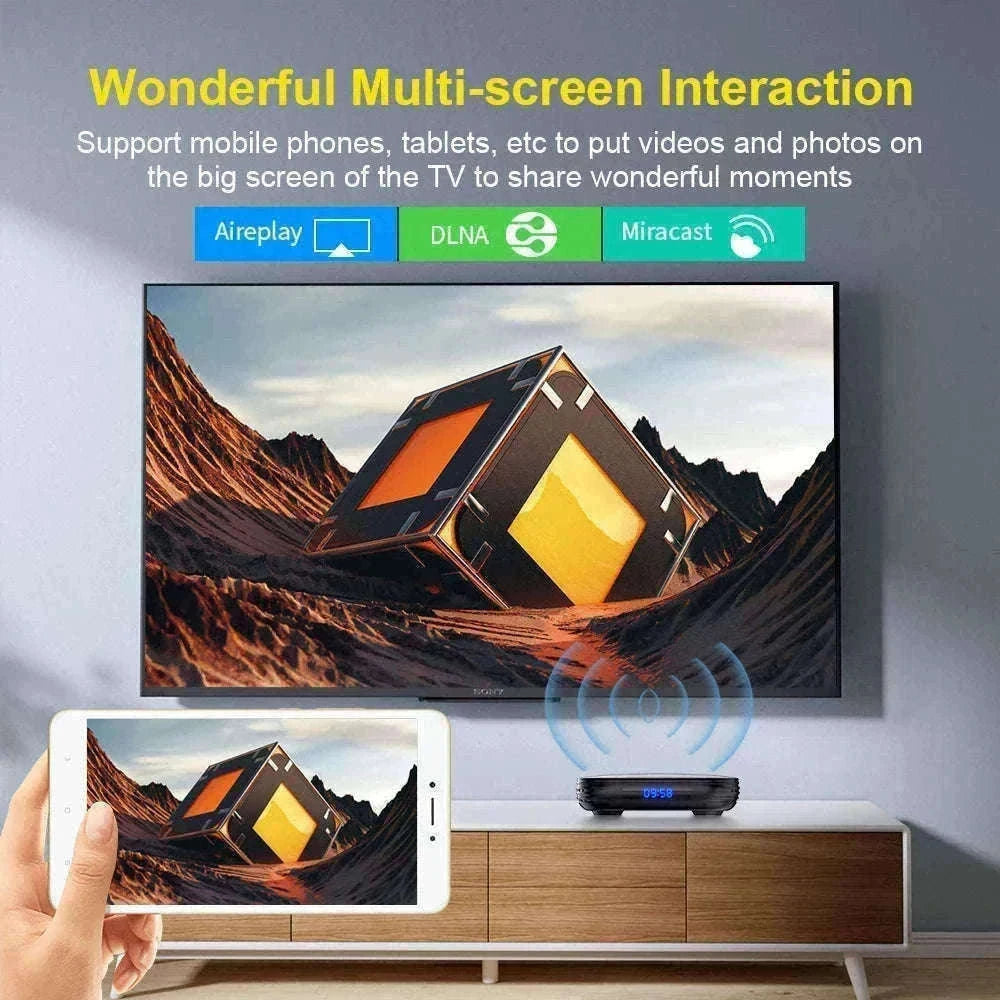 Transpeed Android 12 TV Box with 8K Playback-4G64G / EU Plug