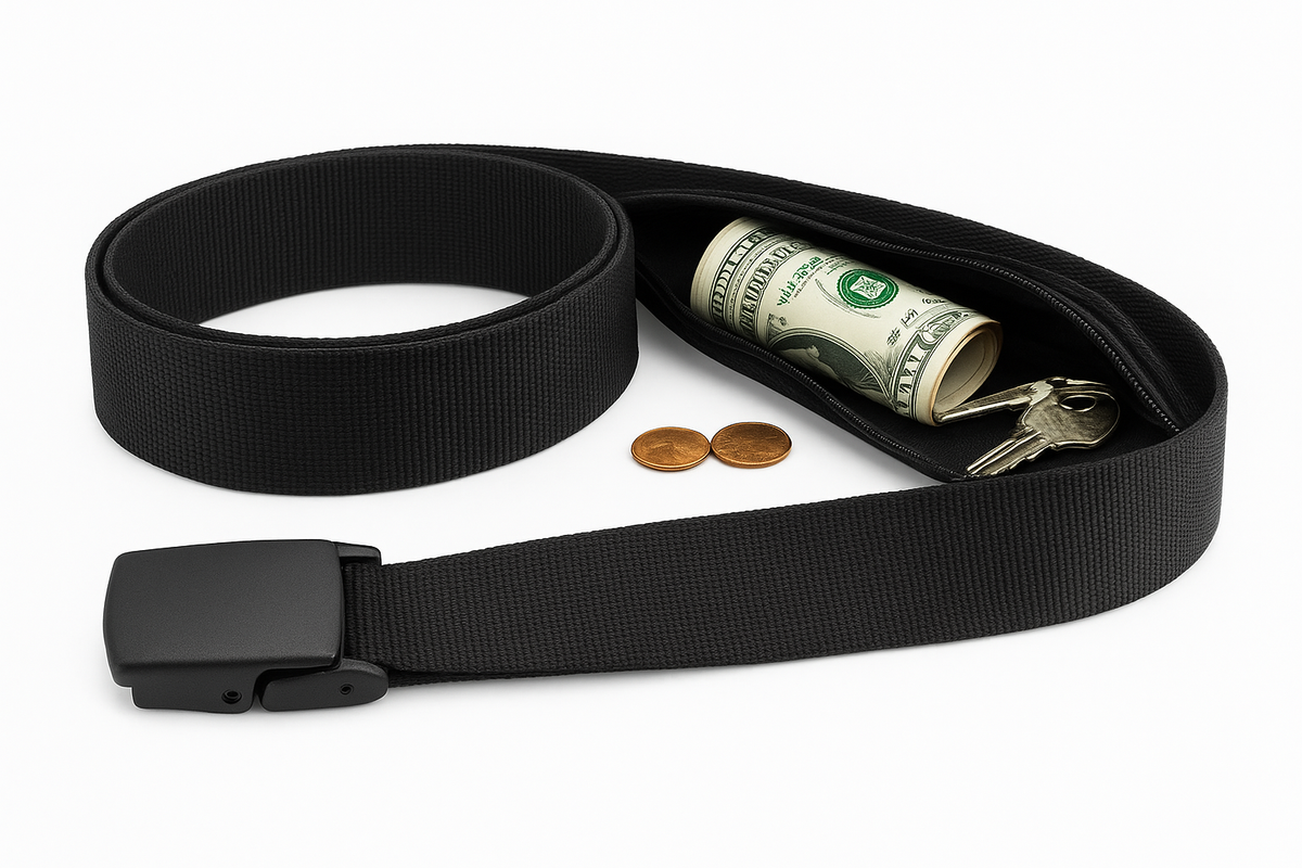 Hidden Money Belt Waist Bag 119cm