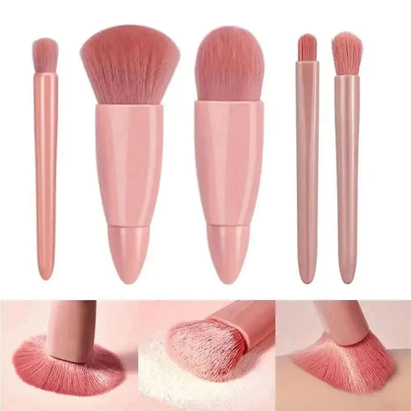 Travel Makeup Brushes Set-Green