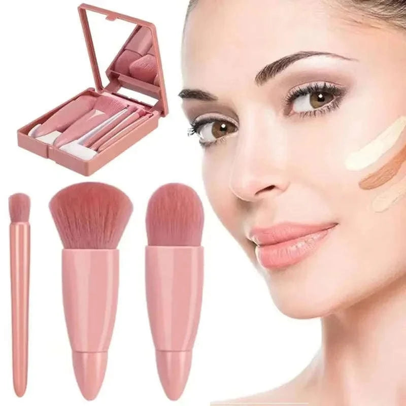 Travel Makeup Brushes Set-Green