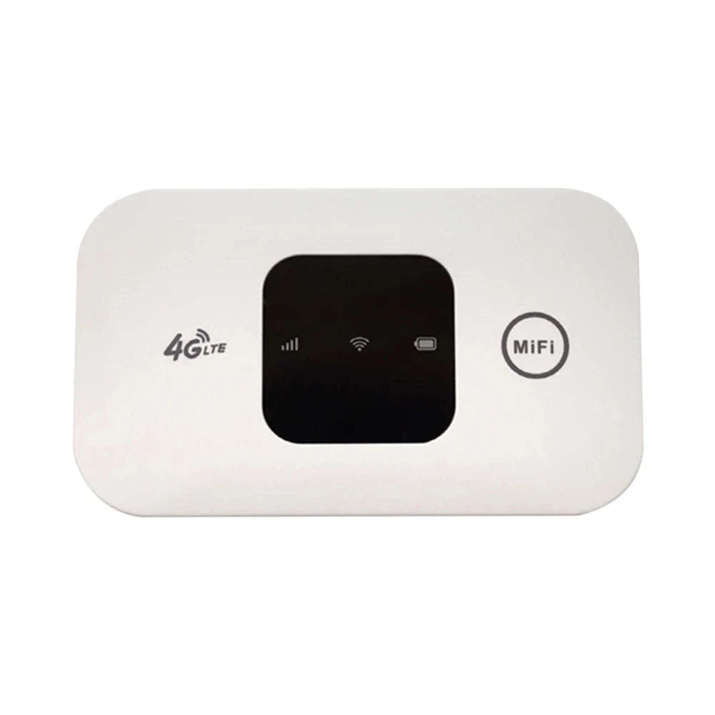 Travel WiFi Hotspot with SIM Slot 4G Mobile 300Mbps LED Display Supports 10 Devices-Black European
