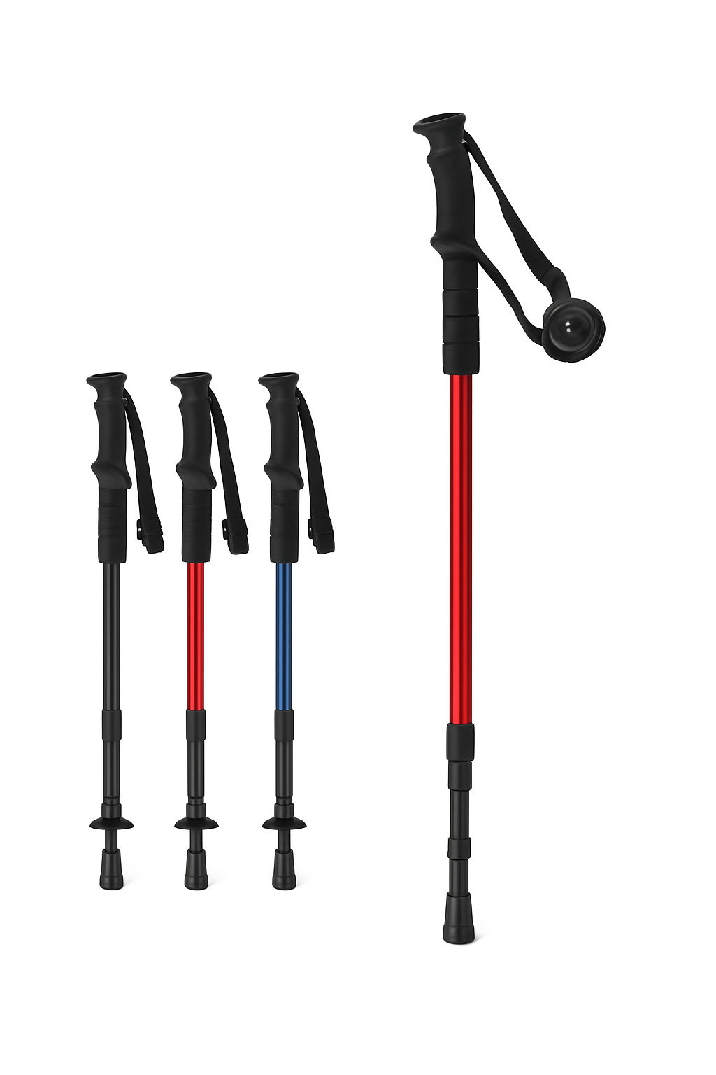 Ultralight Foldable Trekking Poles with Shock Absorption