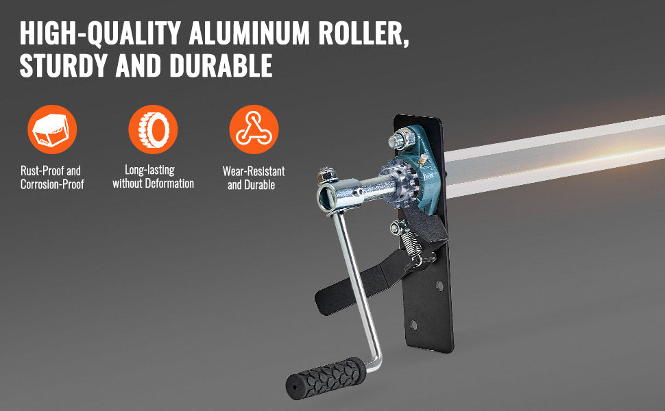 Kit de rouleau de bâche à manivelle réglable pour camions 64–104 pouces