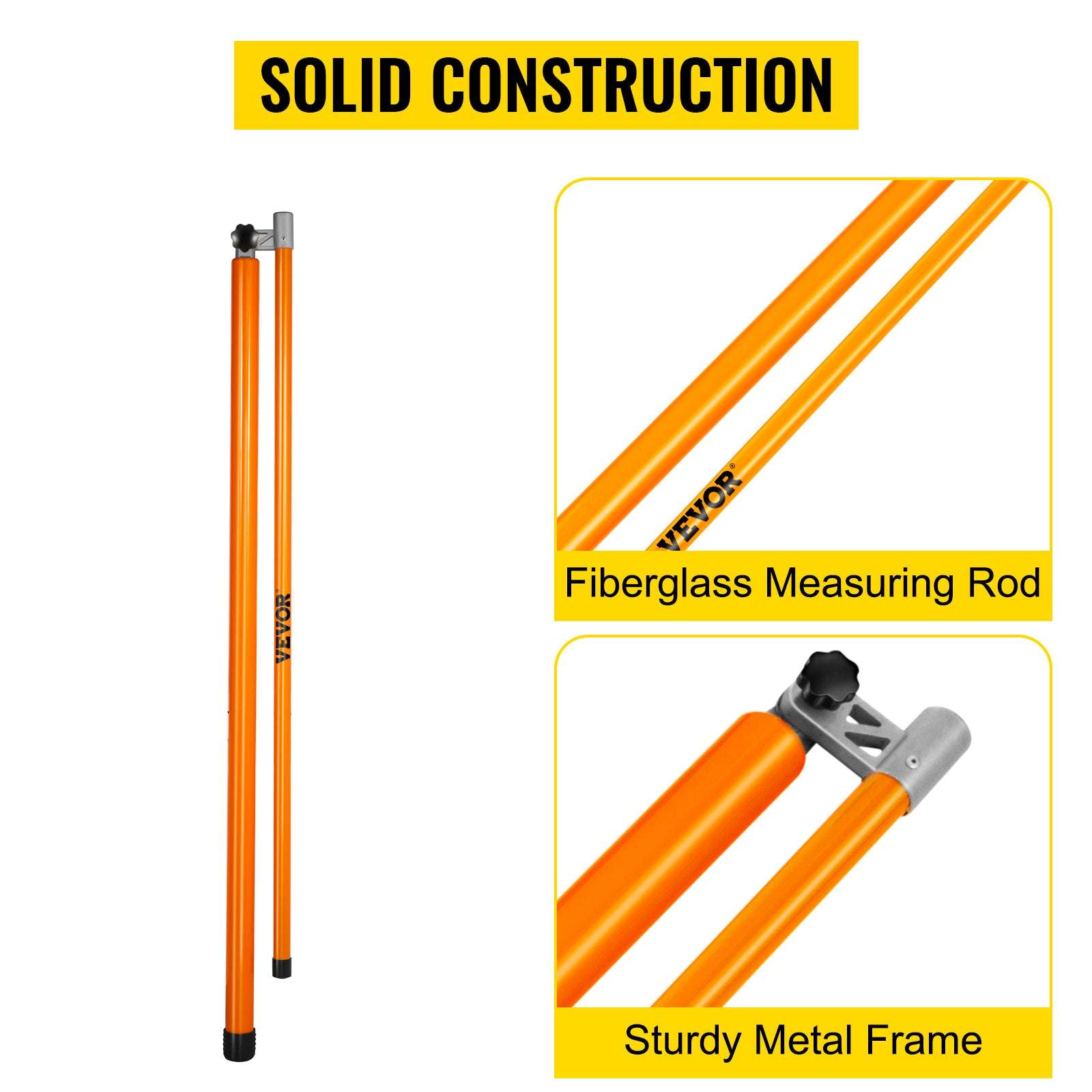 Truck Load Height Measuring Stick 15–20 ft Adjustable Fiberglass Pole-15ft / United States