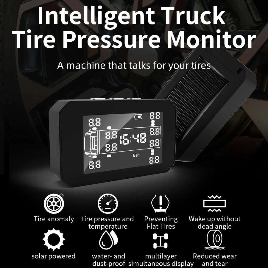 Truck Tire Pressure Monitoring System with LCD & External Sensors-TPMS-K23 / 12 Sensor-K23