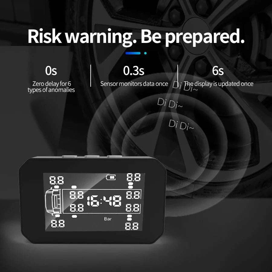 Truck Tire Pressure Monitoring System with LCD & External Sensors-TPMS-K23 / 12 Sensor-K23