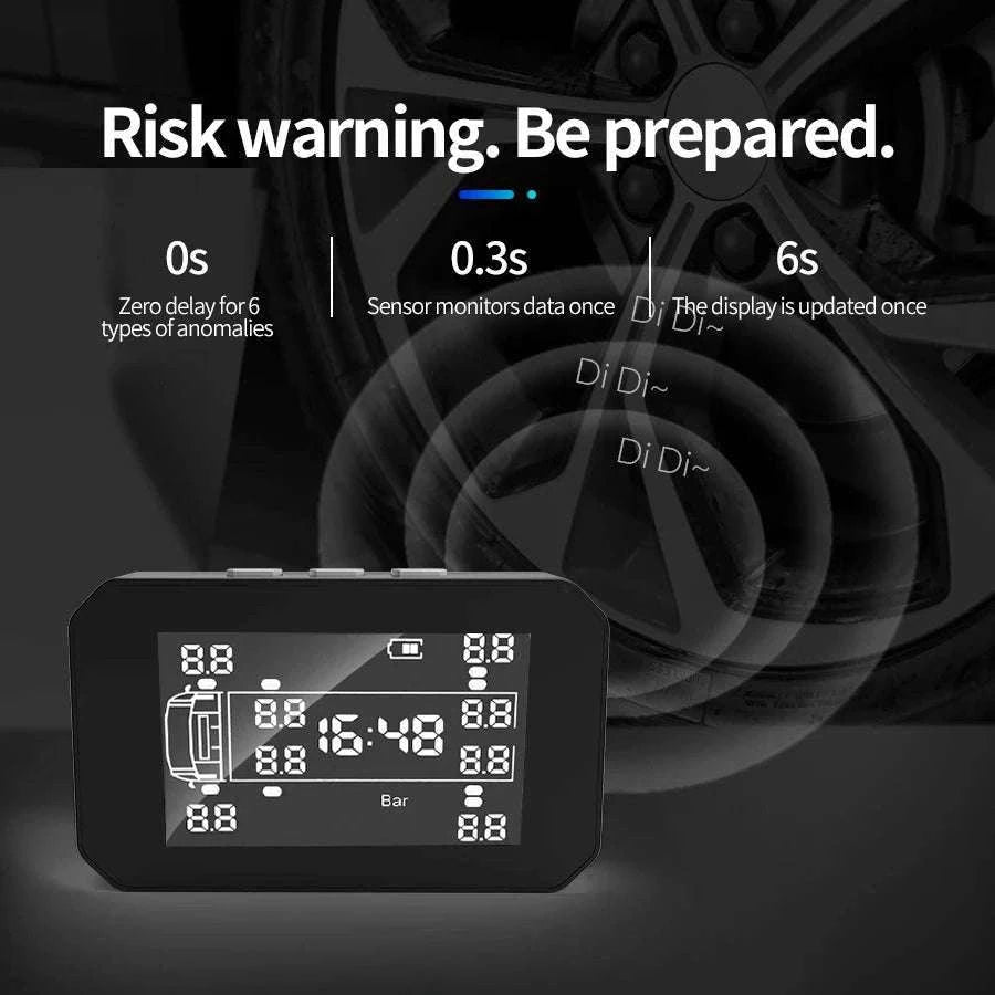 Truck Tire Pressure Monitoring System with LCD & External Sensors-TPMS-K23 / 12 Sensor-K23