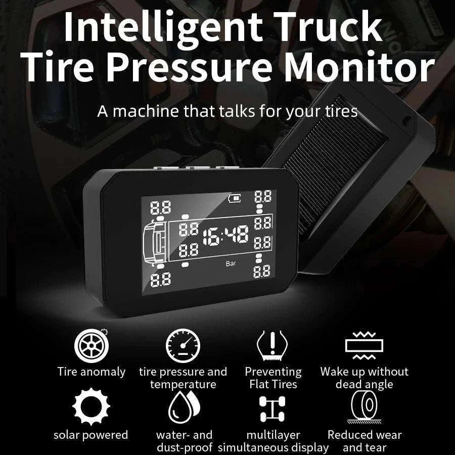 Truck Tire Pressure Monitoring System with LCD & External Sensors-TPMS-K23 / 12 Sensor-K23