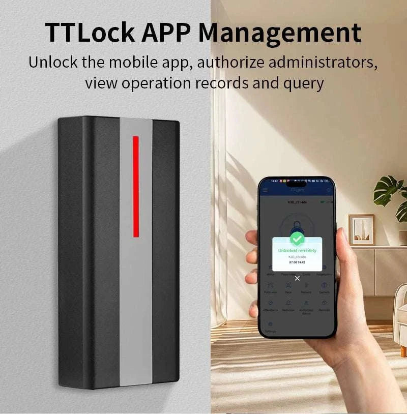 TTLock Bluetooth Access Control System IP67 Waterproof RFID Reader-H1X-TT-WK3