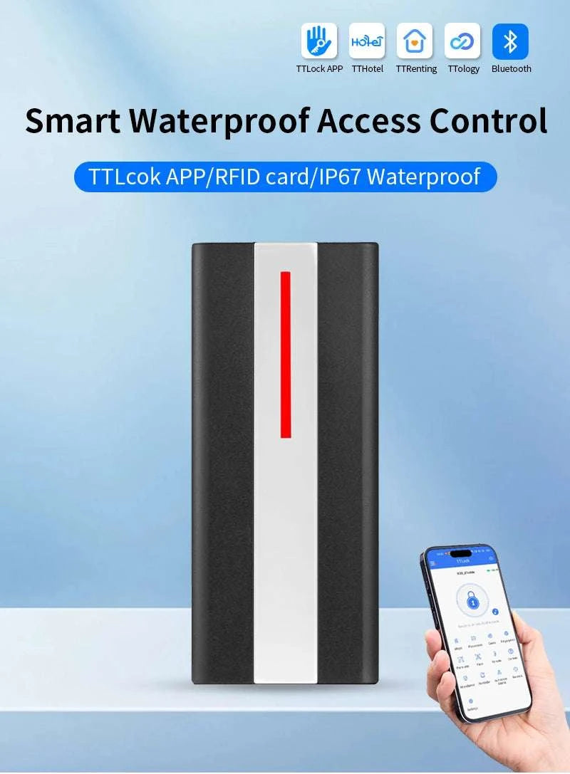 TTLock Bluetooth Access Control System IP67 Waterproof RFID Reader-H1X-TT-WK3