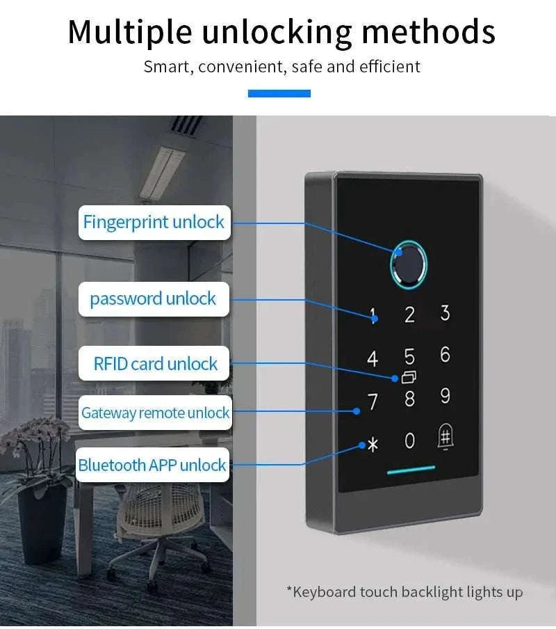 TTlock H3 Fingerprint Door Access Control System-