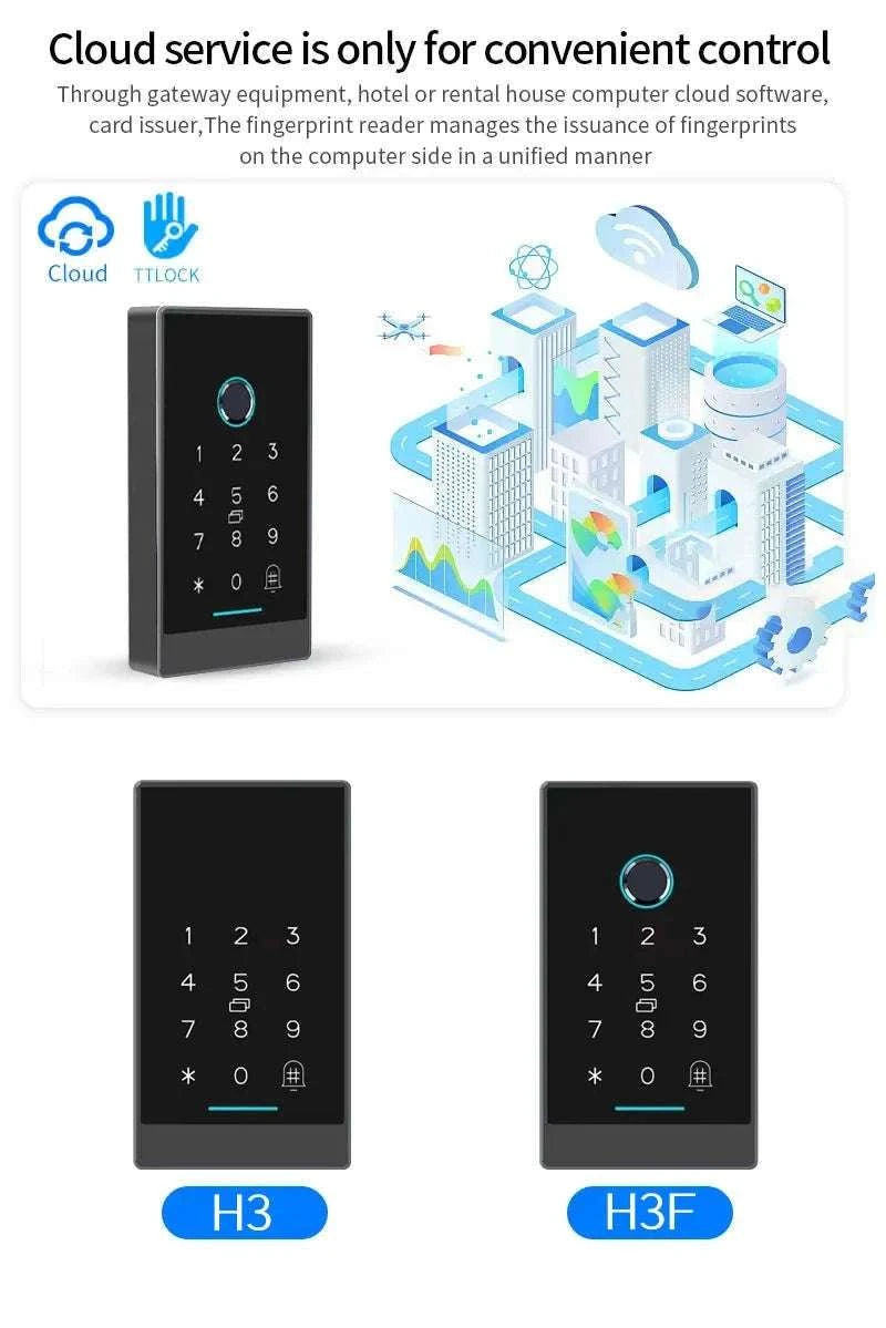 TTlock H3 Fingerprint Door Access Control System-
