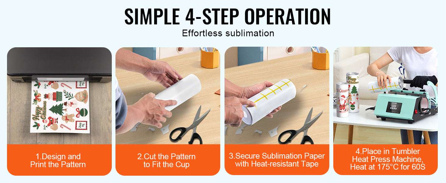 Tumbler Heat Press Machine with 8pcs 20oz Sublimation Tumblers Set-light green / CZECH REPUBLIC