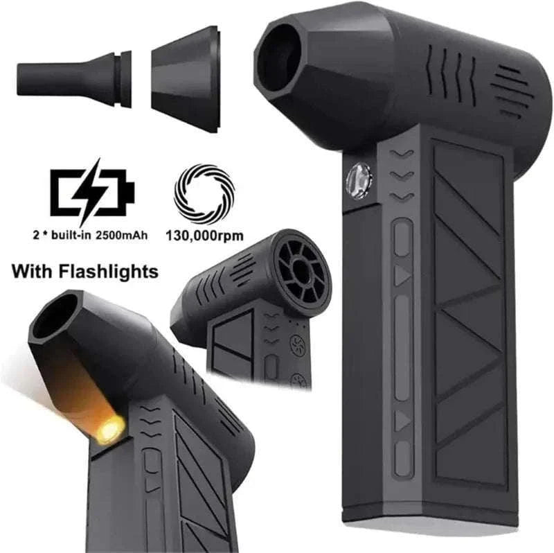 Turbo Jet Blower 130000RPM Air Duster for Fast Cleaning-black
