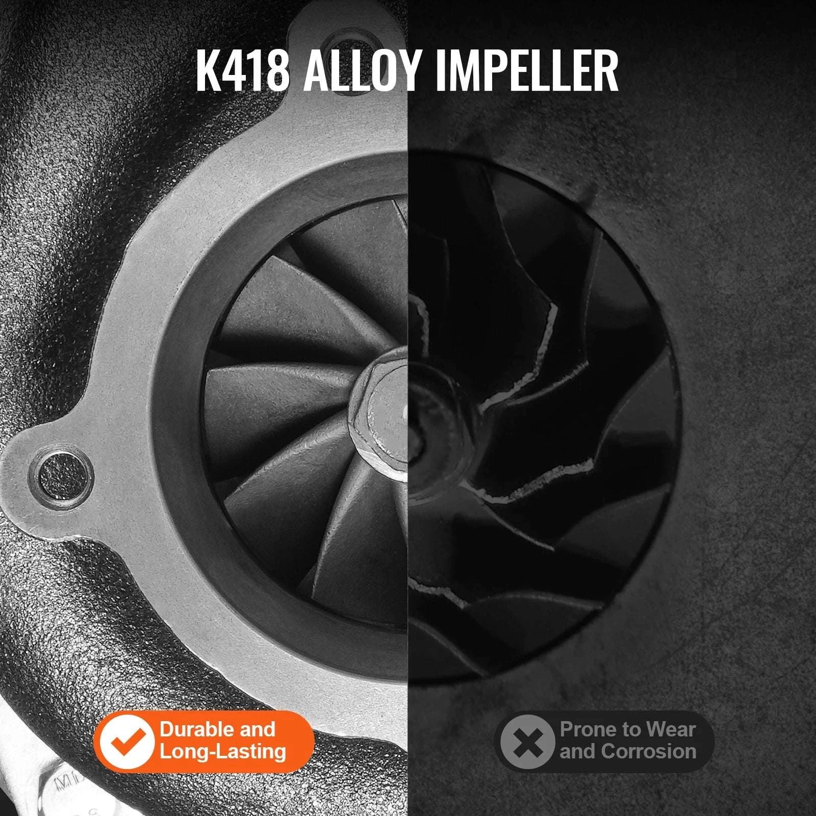 Turbocharger Kit for 2.5–6.0L Engines with Gaskets & Alloy Impeller-GT3582R / GERMANY