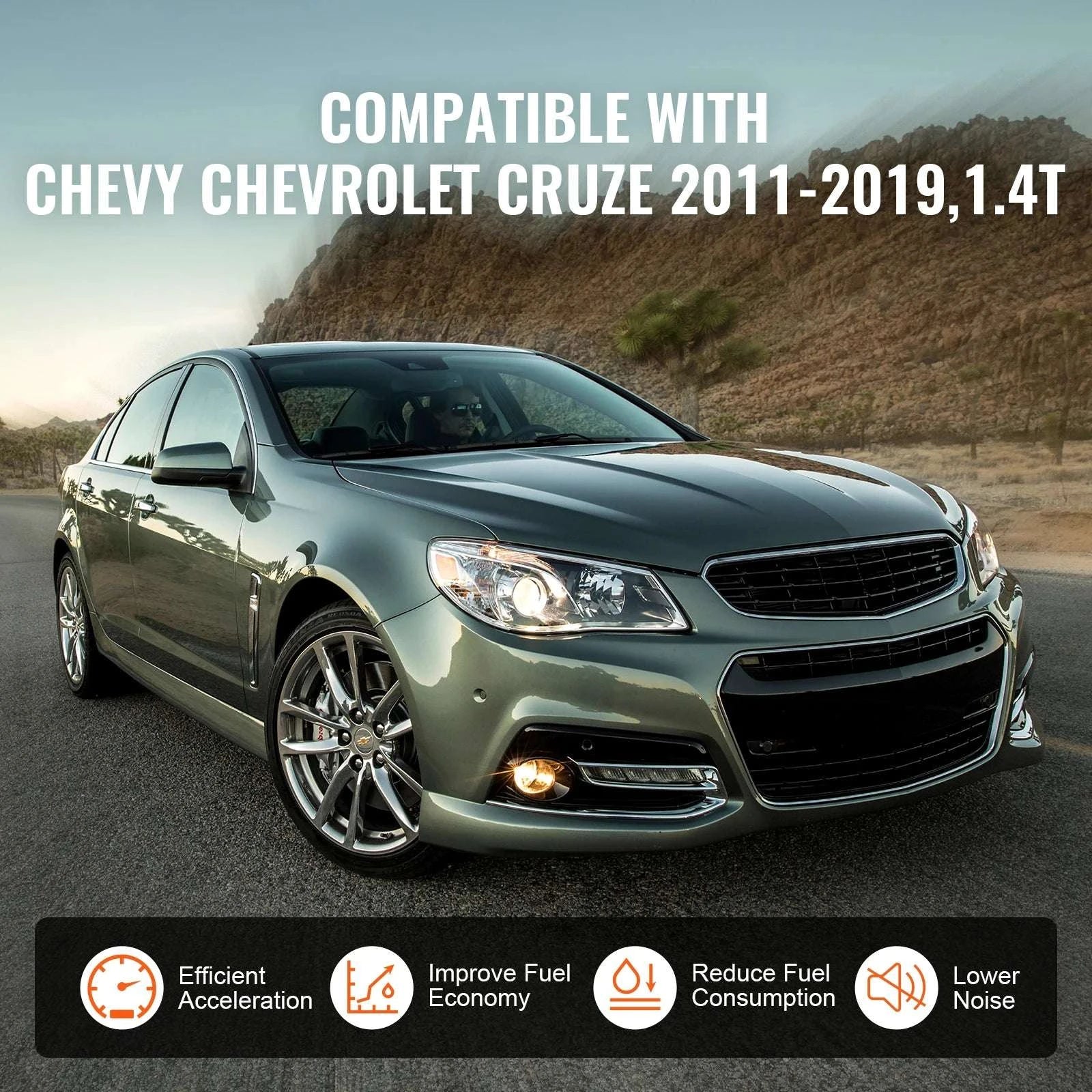 Turbocharger Kit for Chevy Cruze 2011–2019 1.4T with Gaskets-United States