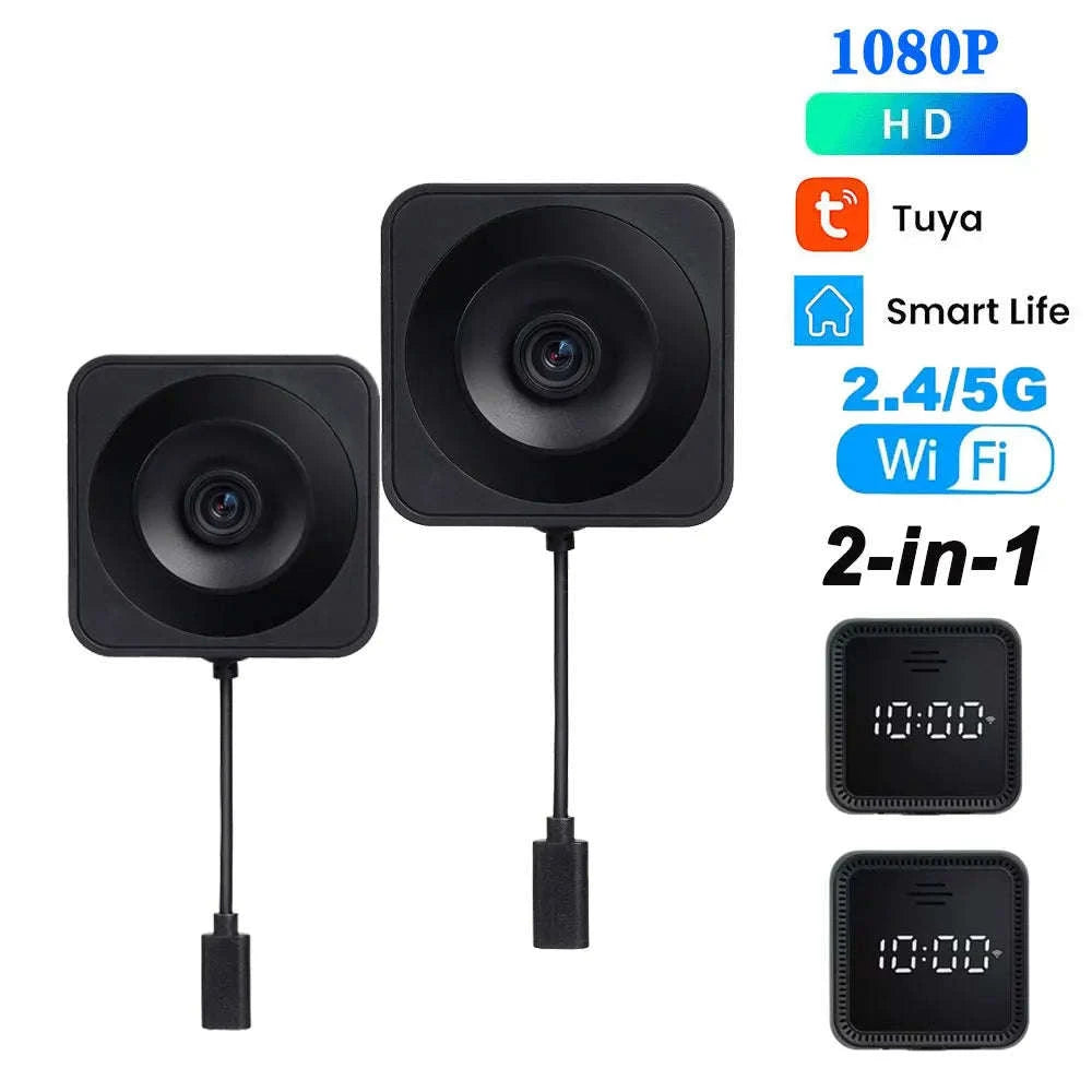 Tuya 2K 5G WiFi Magnetic Window Security Camera with AI Detection-1080P-1PC / Type-C