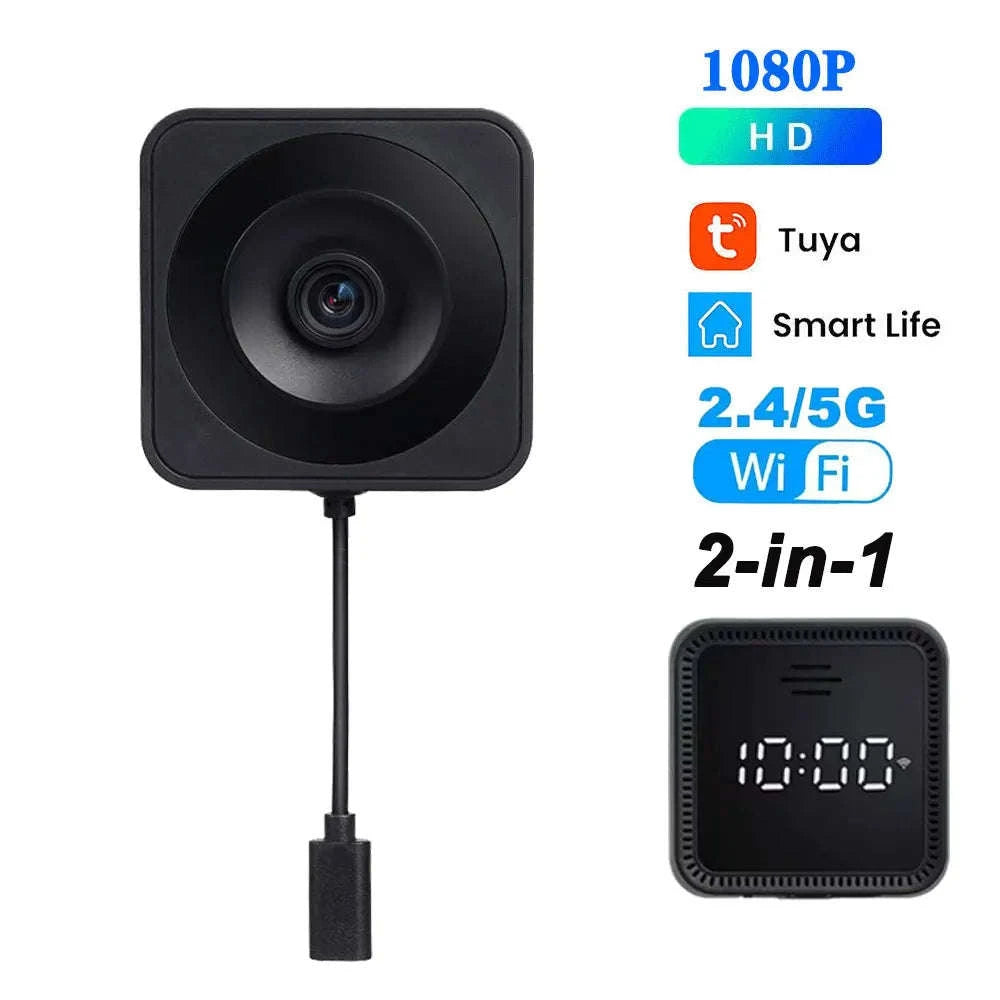 Tuya 2K 5G WiFi Magnetic Window Security Camera with AI Detection-1080P-1PC / Type-C