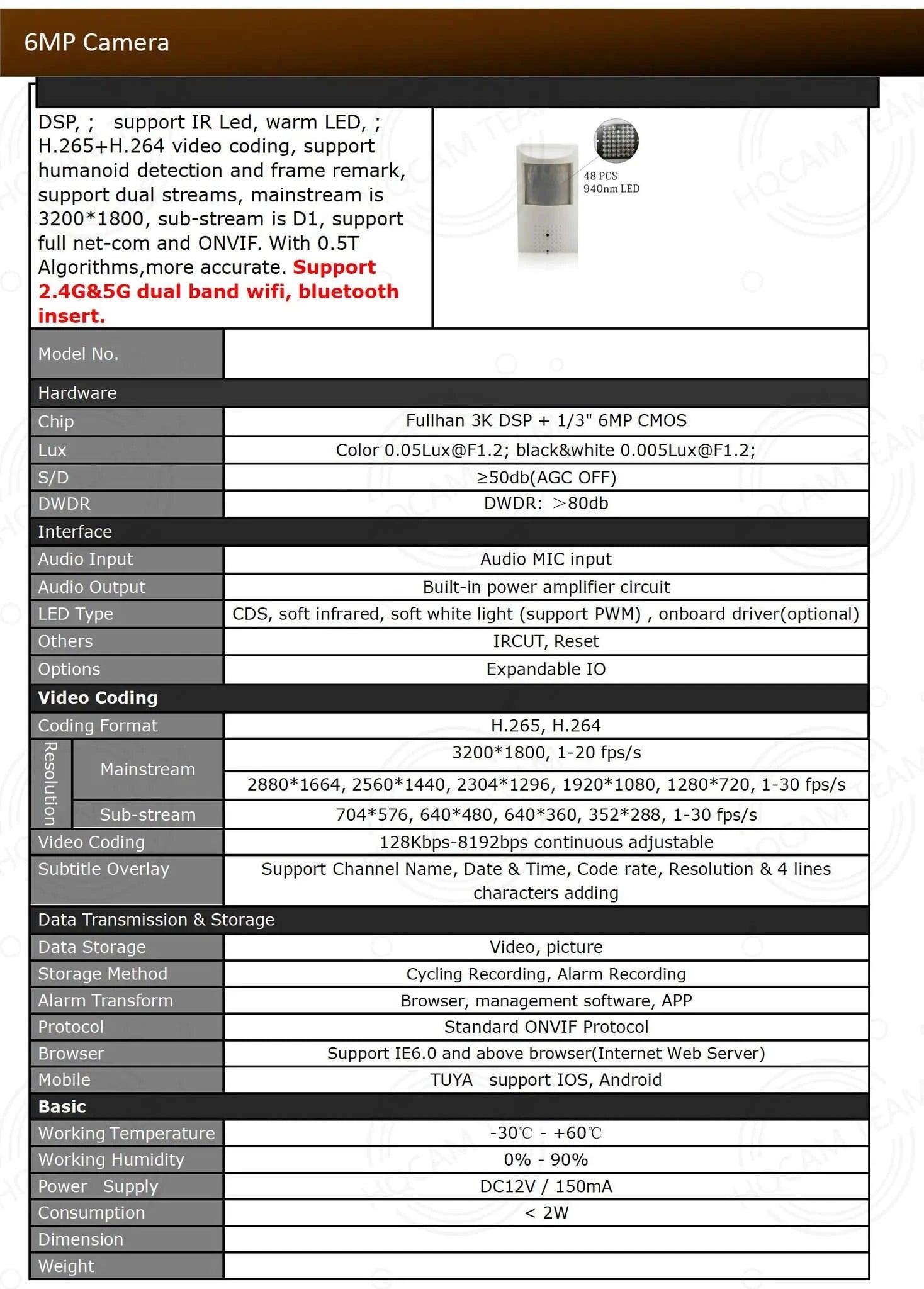 Tuya 6MP Mini WiFi Indoor Security Camera with Two-Way Audio-4MP WIFI