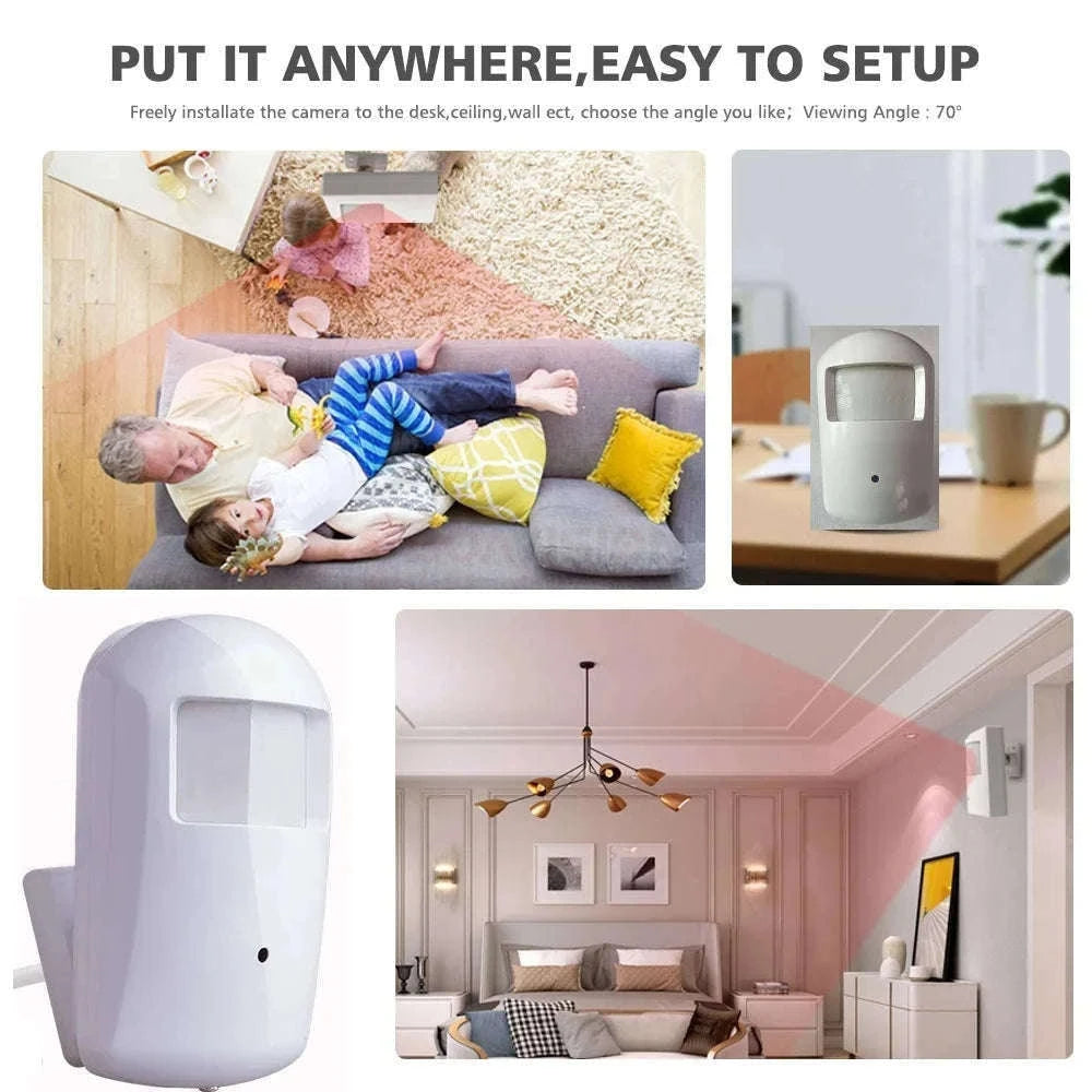 Tuya PIR-Style Indoor WiFi Camera with Night Vision-WHITE / 2MP CAM / China Mainland