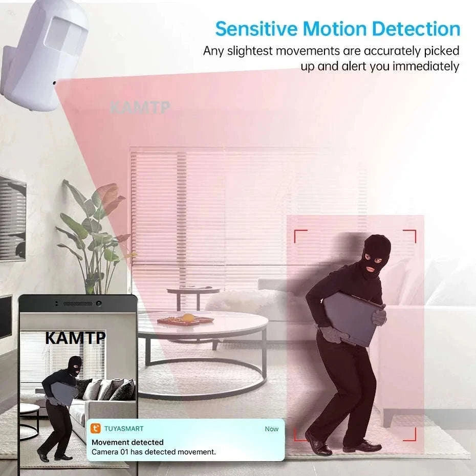 Tuya PIR-Style Indoor WiFi Camera with Night Vision-WHITE / 2MP CAM / China Mainland